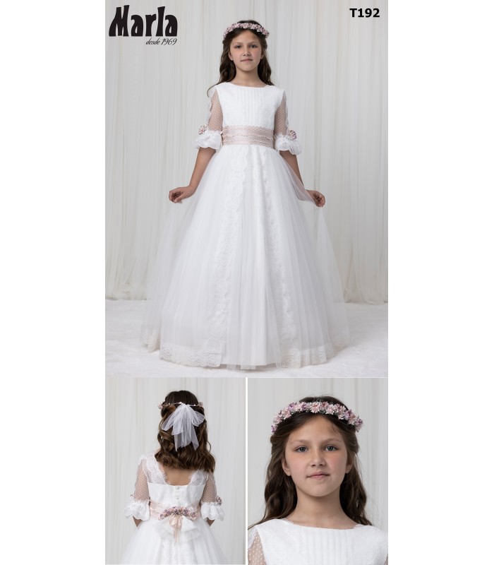 Vestido de comunión T192T - MARLA