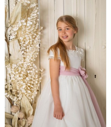 Vestido de comunión A859 - Aire Barcelona 2026