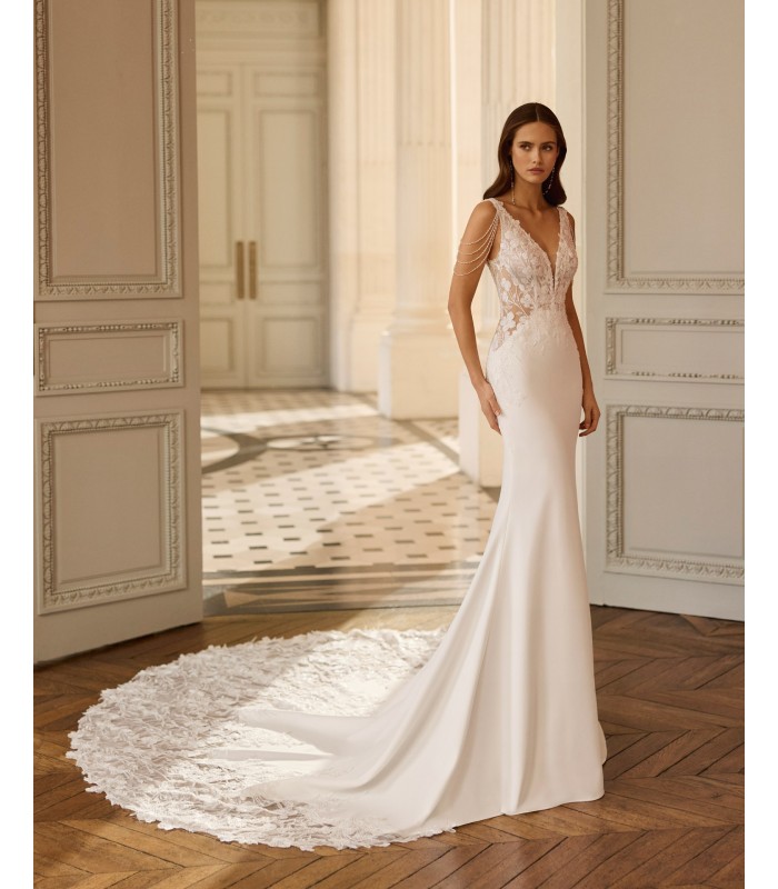 VESTIDO DE NOVIA- BAREA- AIRE BARCELONA