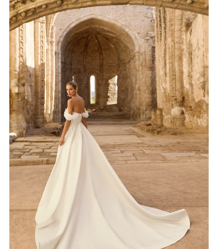 VESTIDO DE NOVIA-PLUMA-ADRIANA ALIER