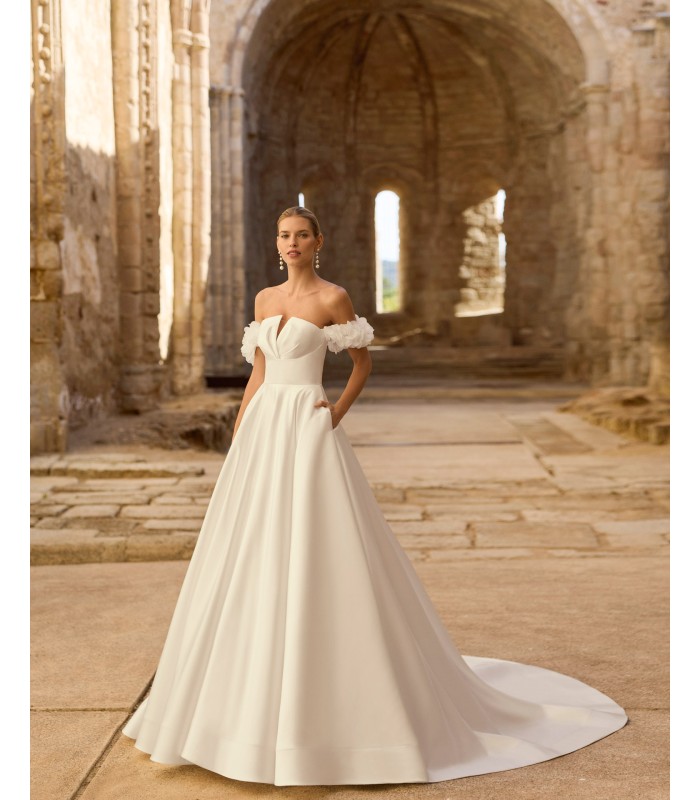 VESTIDO DE NOVIA-PLUMA-ADRIANA ALIER