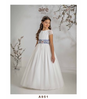 VESTIDO DE COMUNIÓN AIRE MINI- A951