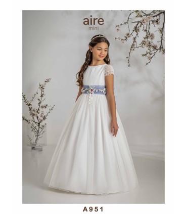 VESTIDO DE COMUNIÓN AIRE MINI- A951