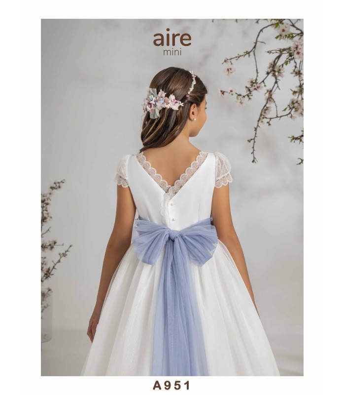 VESTIDO DE COMUNIÓN AIRE MINI- A951