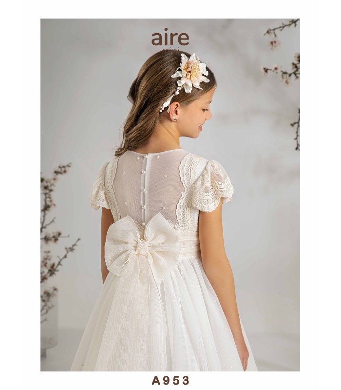 VESTIDO DE COMUNIÓN AIRE MINI -A953