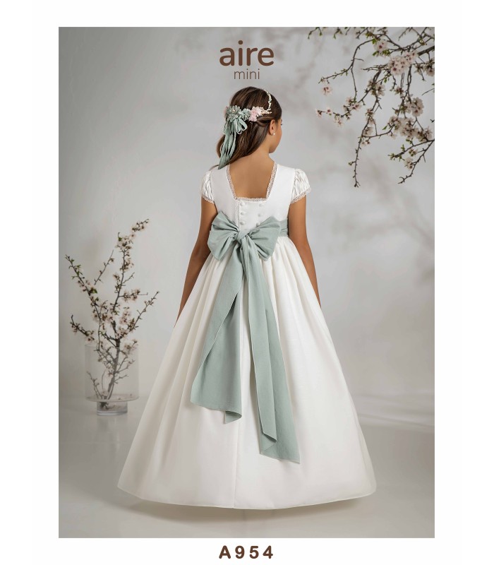 VESTIDO DE COMUNIÓN AIRE MINI -A954
