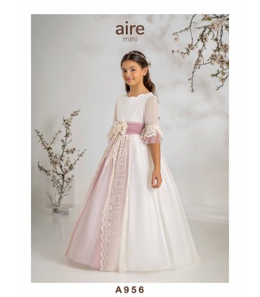 VESTIDO DE COMUNIÓN AIRE MINI -A956