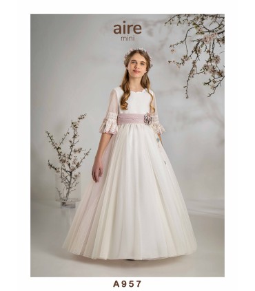 VESTIDO DE COMUNIÓN AIRE MINI -A957
