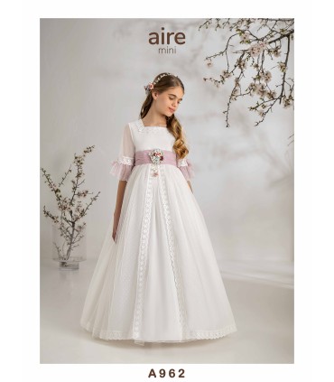 VESTIDO DE COMUNIÓN AIRE MINI- A962