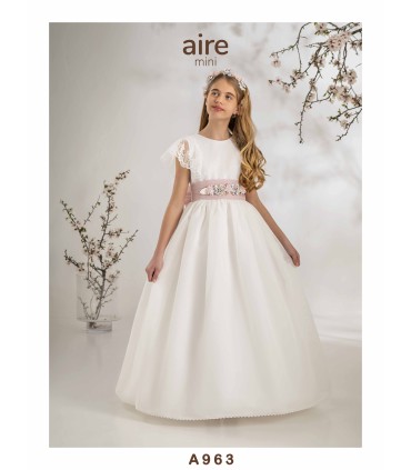 VESTIDO DE COMUNIÓN AIRE MINI -A963