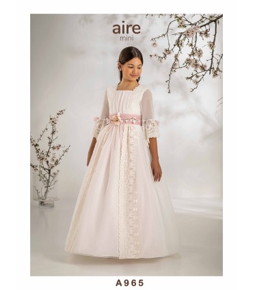 VESTIDO DE COMUNIÓN AIRE MINI -A965