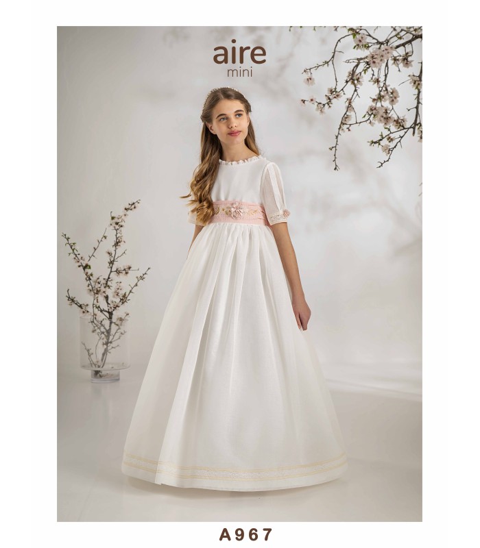 VESTIDO DE COMUNIÓN AIRE MINI -A967