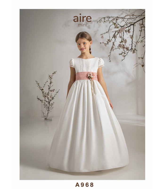 VESTIDO DE COMUNIÓN AIRE MINI -A968