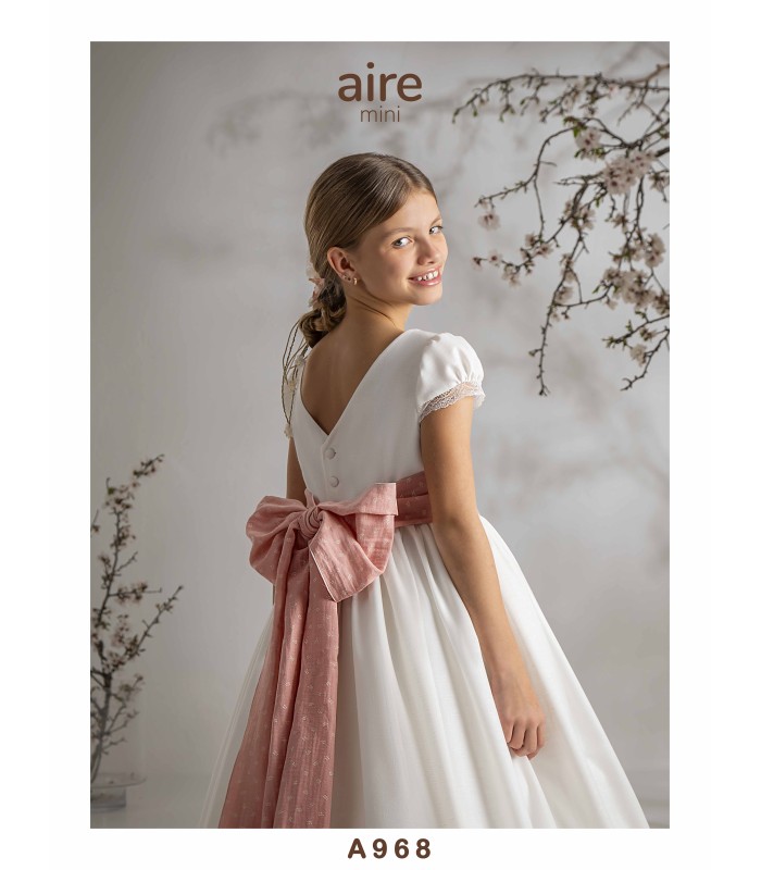 VESTIDO DE COMUNIÓN AIRE MINI -A968
