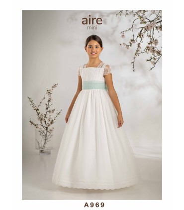 VESTIDO DE COMUNIÓN AIRE MINI -A969