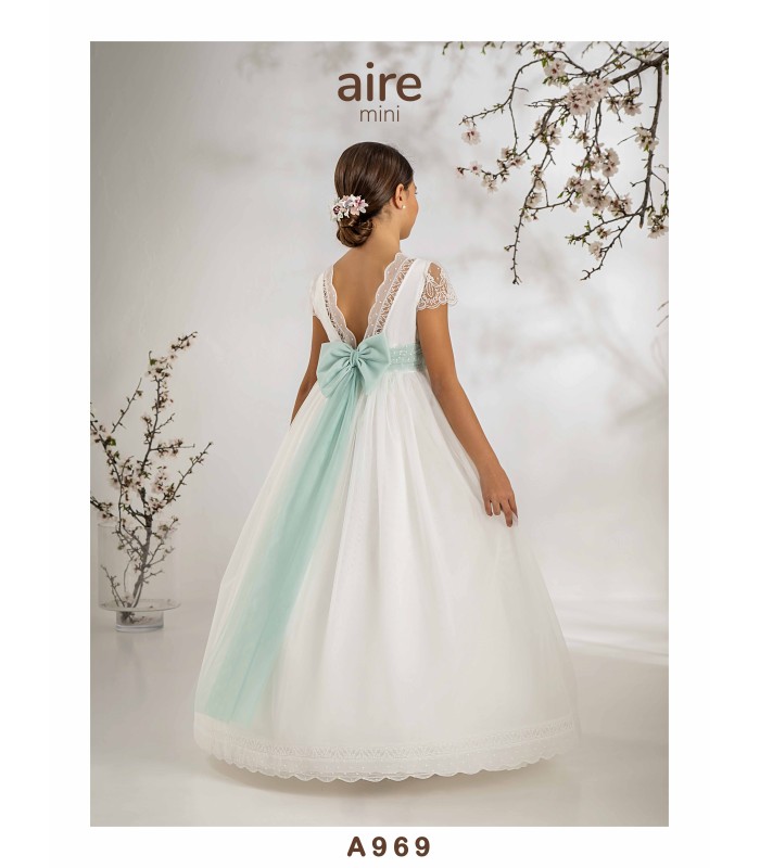 VESTIDO DE COMUNIÓN AIRE MINI -A969