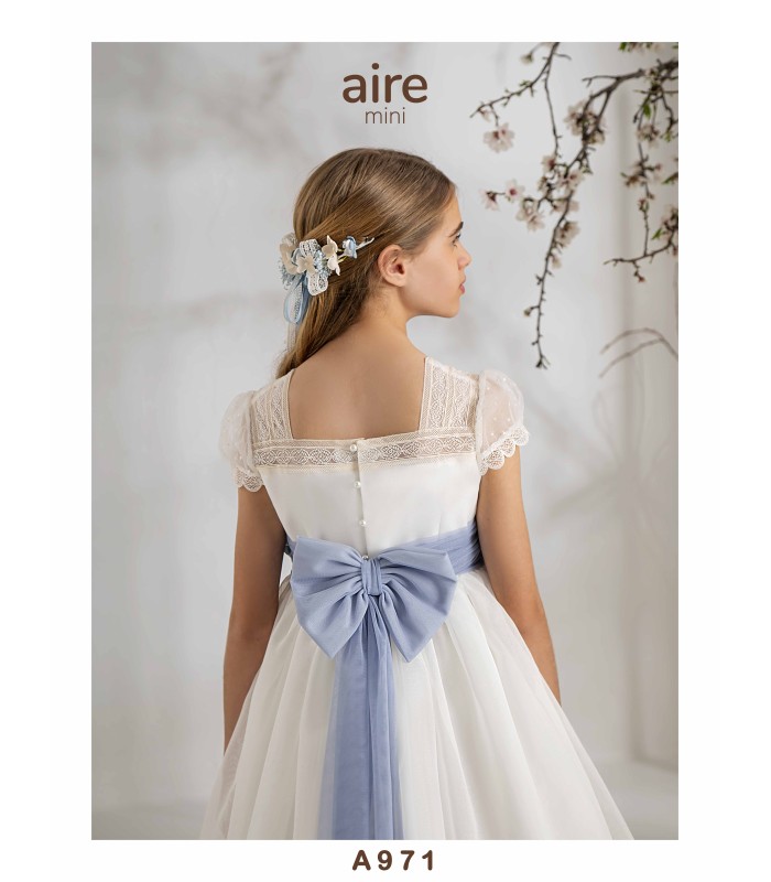 VESTIDO DE COMUNIÓN AIRE MINI -A971