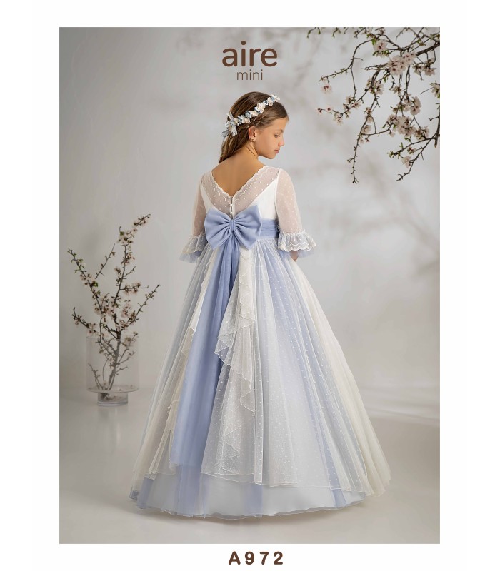 VESTIDO DE COMUNIÓN AIRE MINI -A972