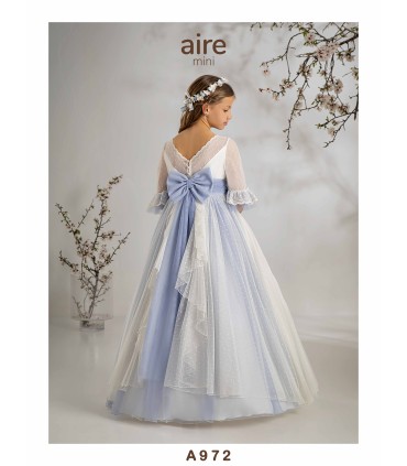 VESTIDO DE COMUNIÓN AIRE MINI -A972