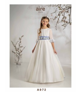 VESTIDO DE COMUNIÓN AIRE MINI -A972