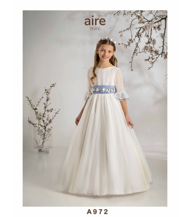 VESTIDO DE COMUNIÓN AIRE MINI -A972