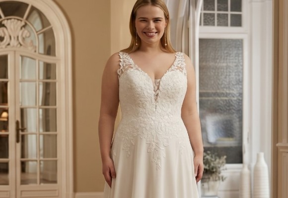 Vestidos de novia para bajitas: Cómo ganar altura visual en tu gran día