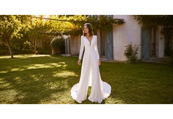 Vestido Novia Pantalón. Rompe con lo Tradicional Sin Perder Elegancia
