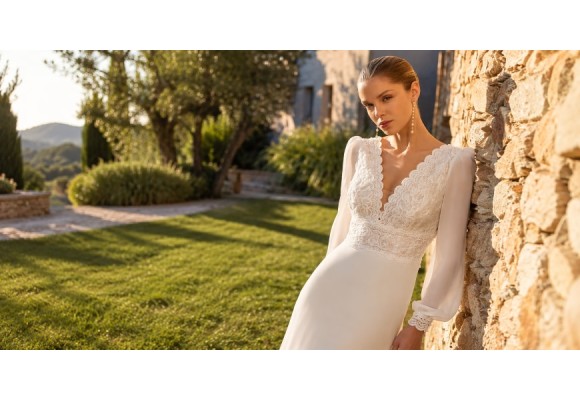 Descubre los vestidos de novia con mangas abullonadas