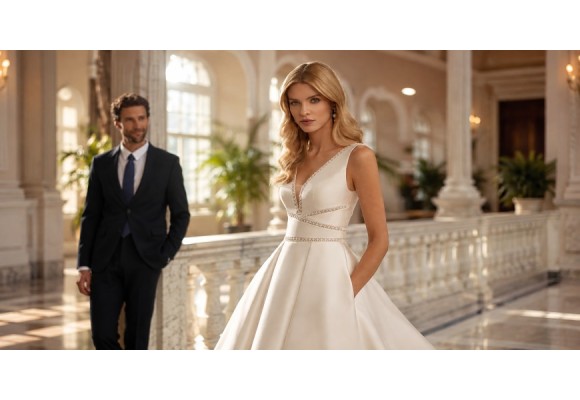 Vestidos de novia con bolsillos. Estilos, ventajas e ideas