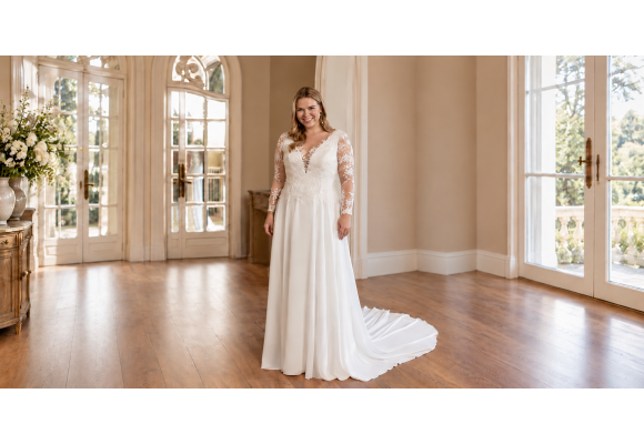 qué vestido de novia me favorece según mi cuerpo